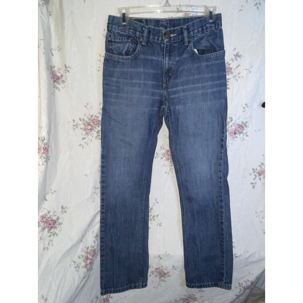 Levi's 505 Faded Straight Leg Jeans Sz 16‎ 28X28